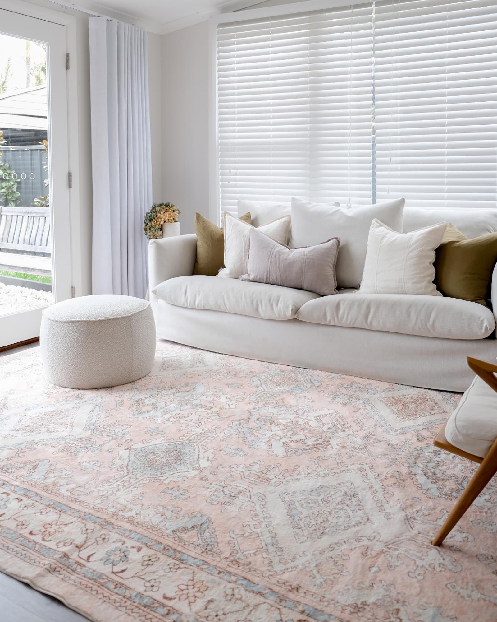 edwina peach and blue distressed washable rug edwina peach and blue distressed washable rug