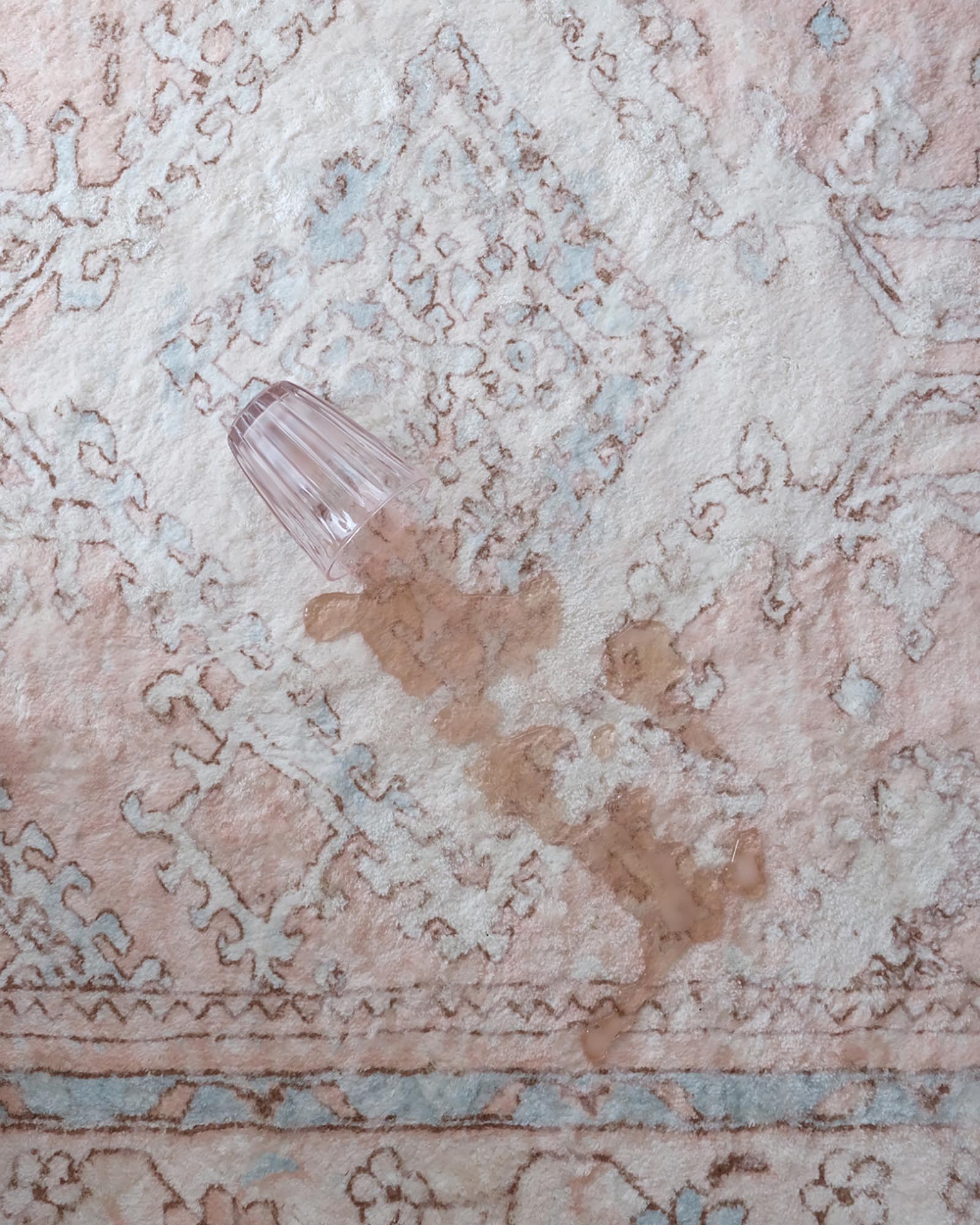 edwina peach and blue distressed washable rug edwina peach and blue distressed washable rug