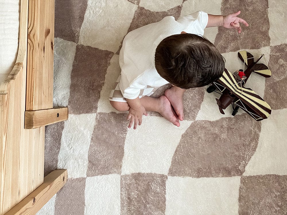 logan beige and ivory abstract checkered washable rug logan beige and ivory abstract checkered washable rug