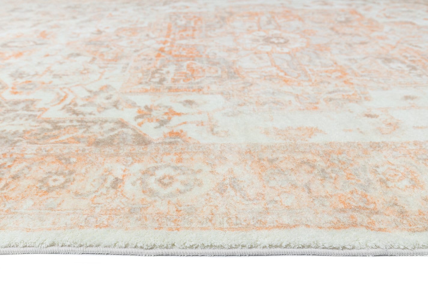 theodora orange and beige distressed washable rug theodora orange and beige distressed washable rug