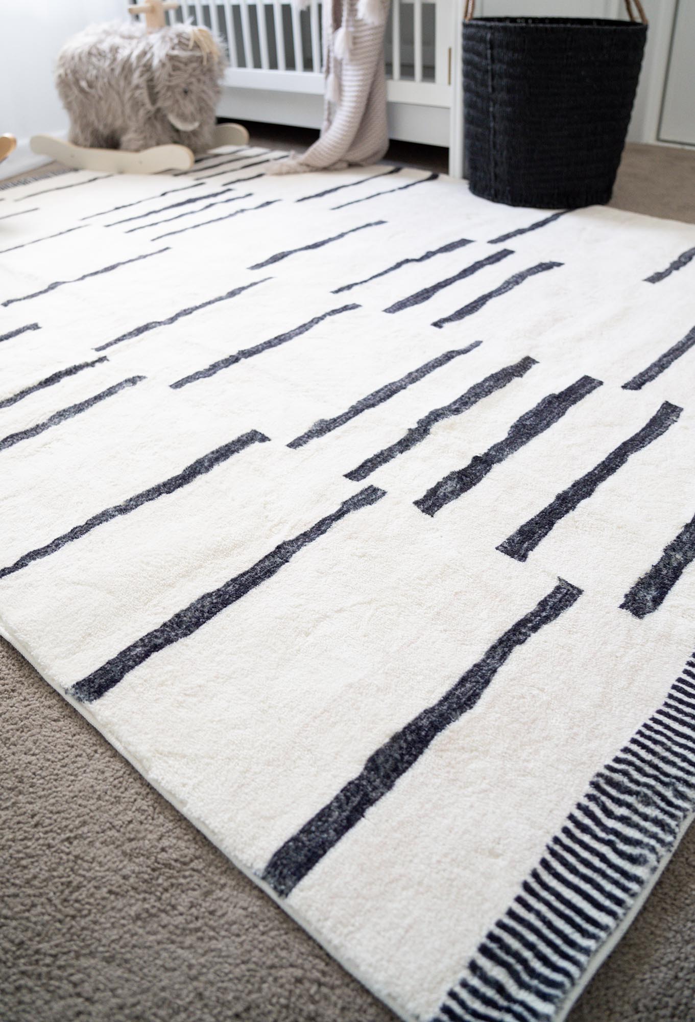 vesper black and ivory tribal washable rug vesper black and ivory tribal washable rug